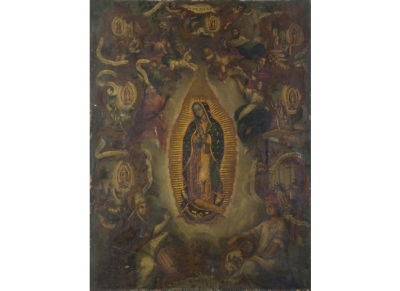 ATRIBUIDO A JUAN PATRICIO MORLETE Virgen de Guadalupe