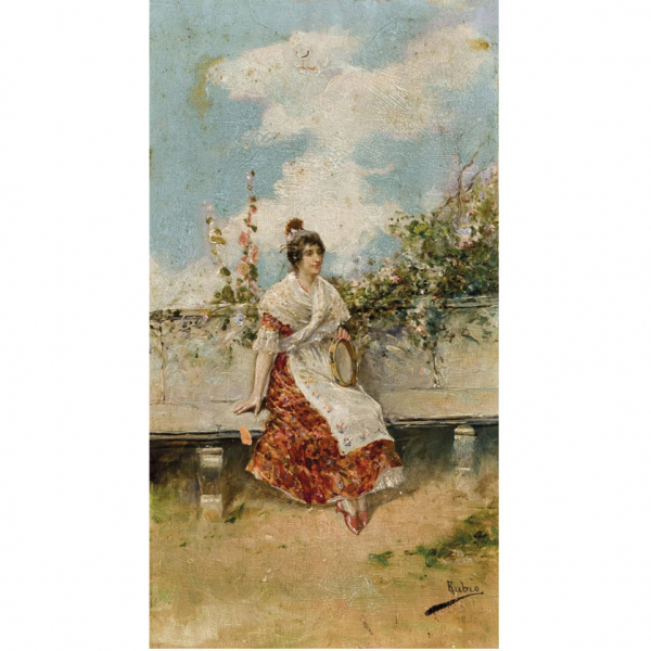 GUTIÉRREZ DE LA VEGA, JOSÉ (1791 - 1865)   "Retrato de dama". Óleo sobre lienzo.