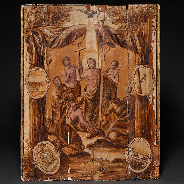 "Resurrección de Cristo" Autoría: ESCUELA ITALIANA, Siglo XVII-XVIII