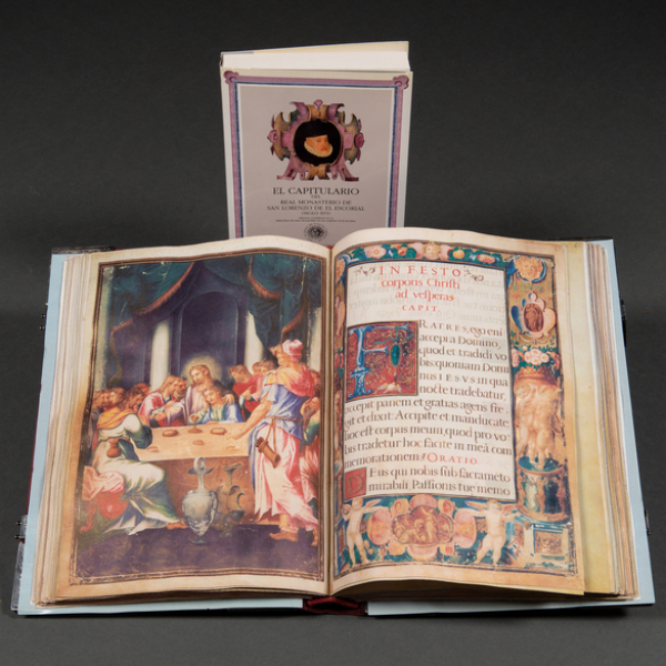Facsímil Libro Capitulario del Siglo XVI de Felipe II. Editorial Testimonio Compañía editorial. Ejemplar 275/980.