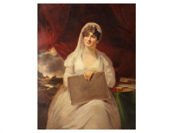 JOHN JAMES MASQUERIER (1778 - 1855) Retrato de dama