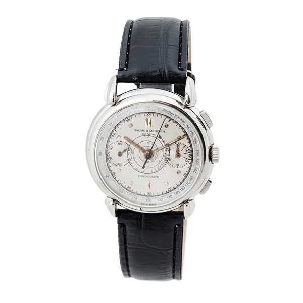 Reloj cronógrafo vintage, cab., suizo BAUME&MERCIER Cronograph