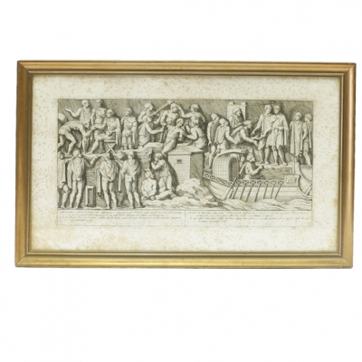 GRABADOS ITALIANOS «COLONNA TRAIANA» 1700