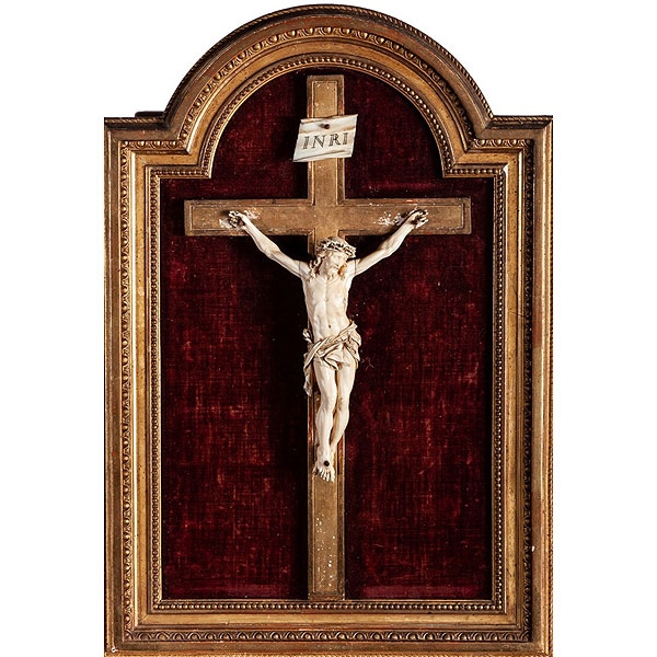 Cristo francés de marfil Dieppe