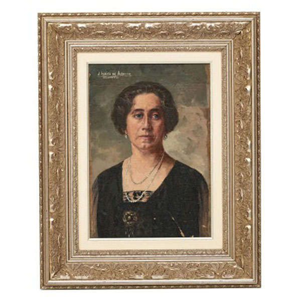 JULIAN IBÁÑEZ DE ALDECOA Y ARANA  (Lekeitio,Vizcaya 1876 - Buenos Aires 1952) "Retrato de Dama"