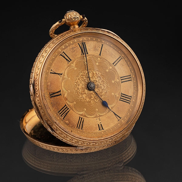 Reloj de bolsillo realizado en oro amarillo de 18 kt. del siglo XIX