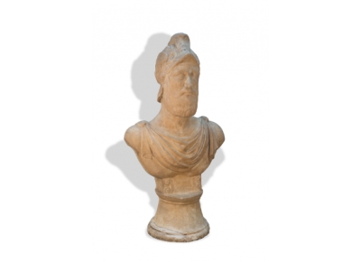 Busto en mármol dios de la guerra Ares