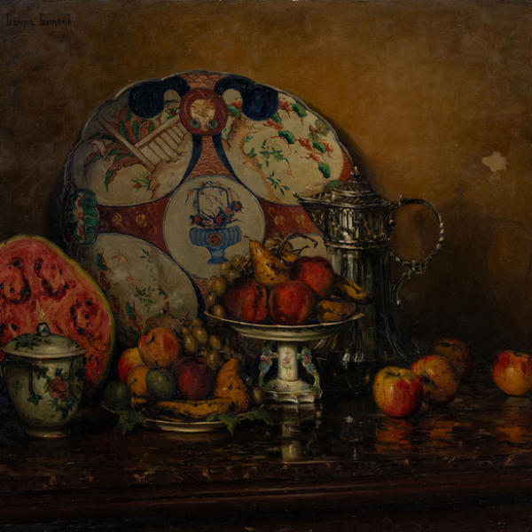 "Frutas y Porcelanas"  RICARDO GÓMEZ GIMENO (Burdeos, 1892 -1954)