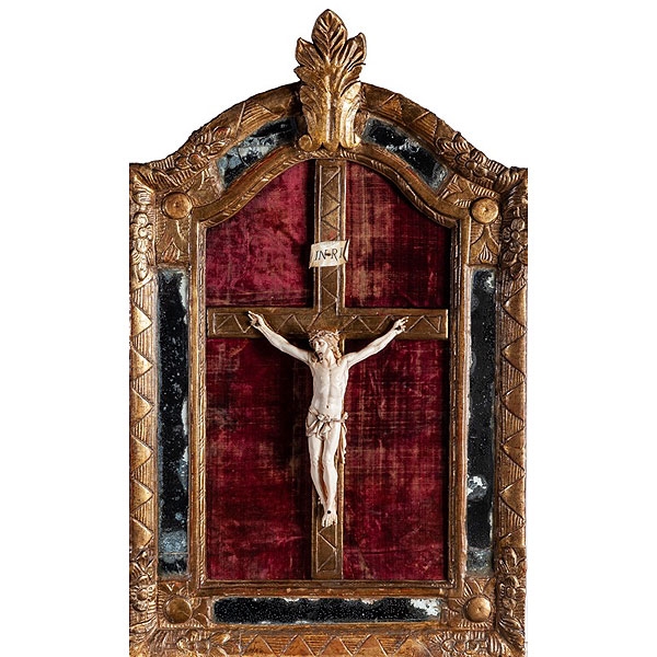 Cristo francés de marfil S.XVIII