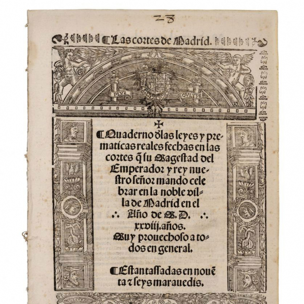 Quaderno de las leyes y prematicas reales 1546
