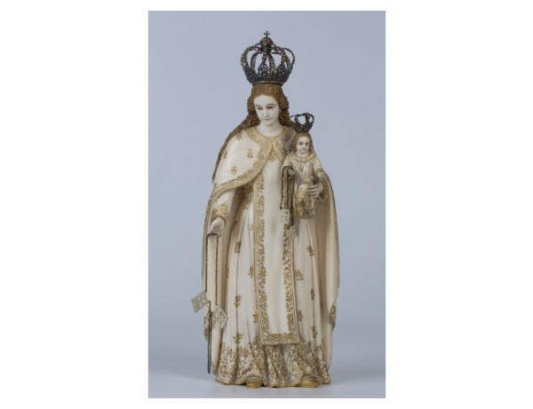 Virgen del Carmen en marfil