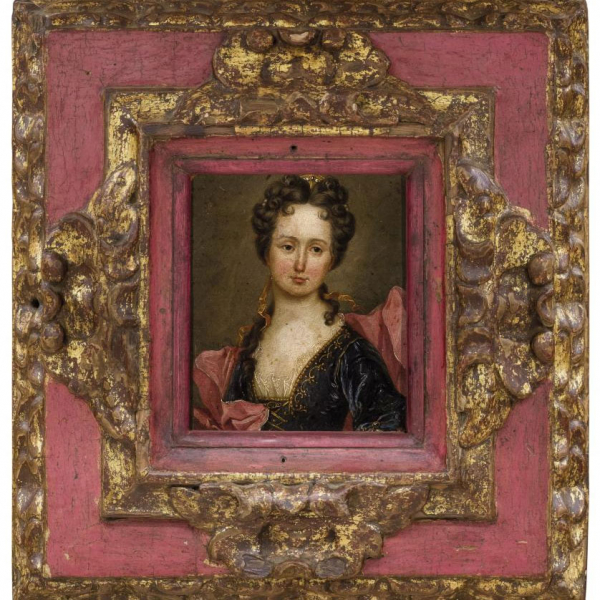 Escuela Francesa S. XVIII. Retrato de noble dama