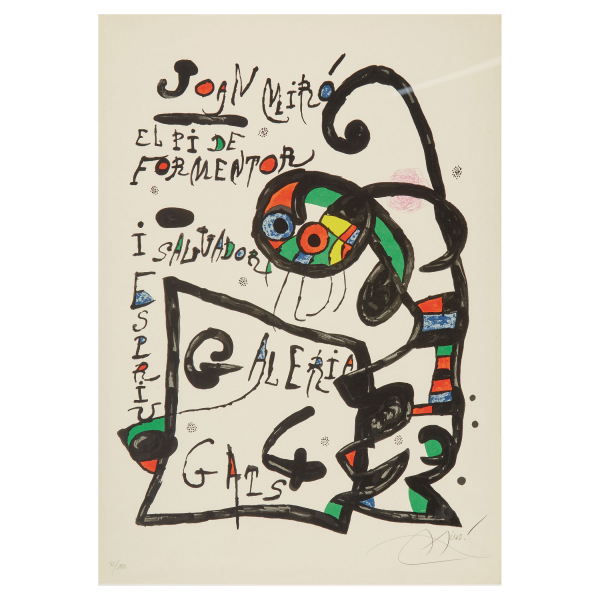 Joan Miró i Ferrà (Barcelona, 1893-Palma de Mallorca, 1983) El Pi de Formentor. Galería 4 Gats, Palma de Mallorca, 1976. Litografía sobre papel Guarro.