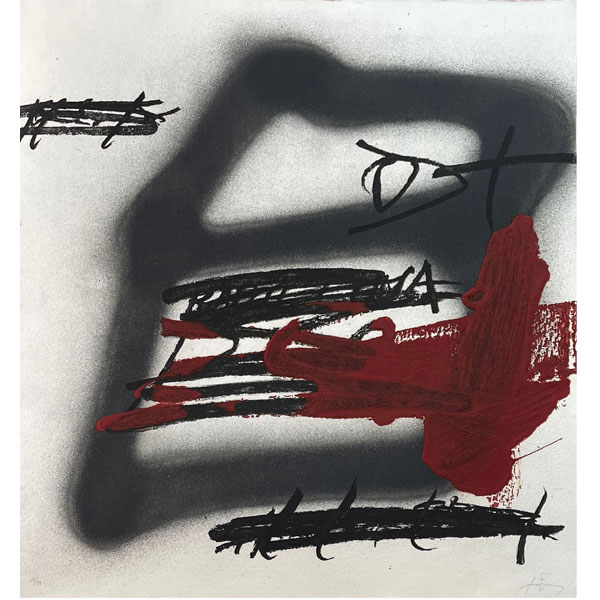 Antoni Tàpies: "Forma ombrejada" 18/99 (1987)