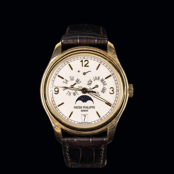 Importante reloj Patek Philippe Calendario Anual 5146J-001 de pulsera para caballero en oro amarillo de 18 K.
