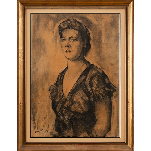 "Retrato de Dama"   GUSTAVO DE MAEZTU (Vitoria, 1887 -Estella, 1947)