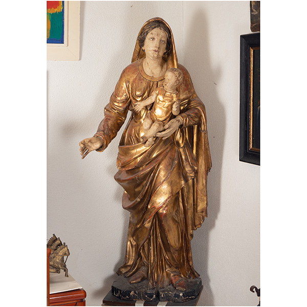 Importante Gran Virgen Romanista Vallisoletana del siglo XVI. 