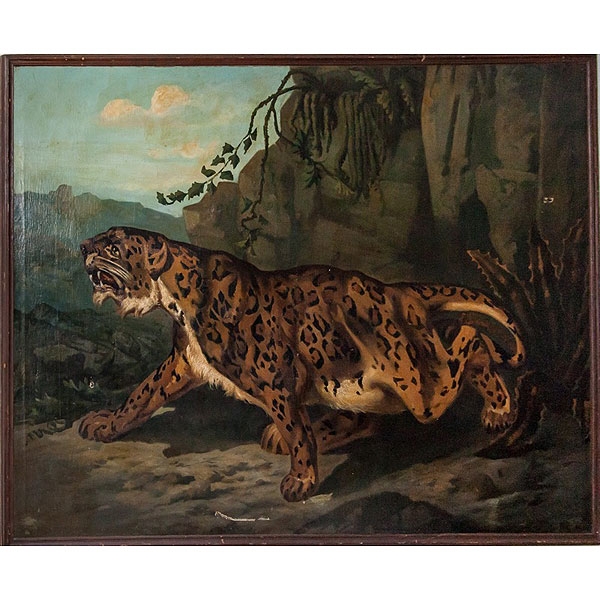 Escuela francesa S.XIX "Leopardo"