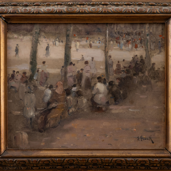 "Día de parque" LUCIEN FRANK (Bruselas, 1857-Francia, 1920)