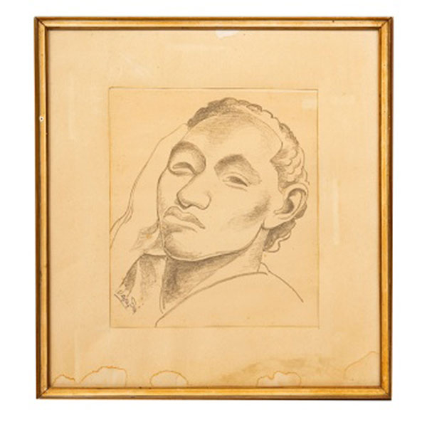 DANIEL VÁZQUEZ DÍAZ  (Nerva, Huelva 1881 - Madrid 1969) "Retrato de joven"
