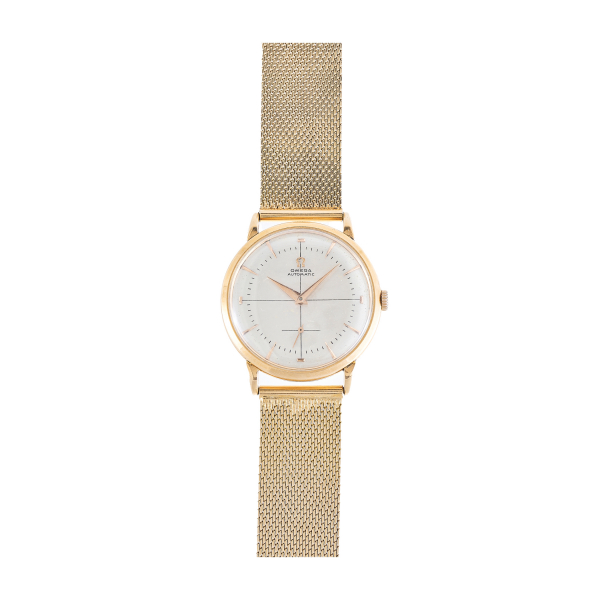 Reloj Omega de pulsera para caballero. En oro, c.1950.