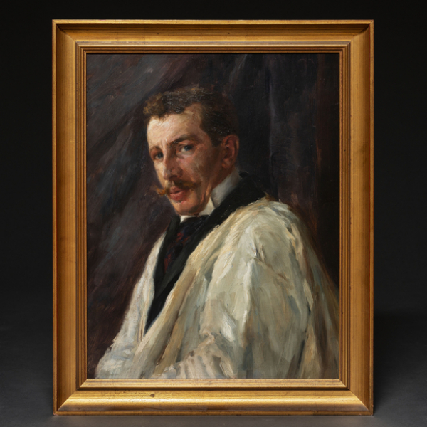 "Retrato de D. Enrique Leveque"  Autoría: FERNANDO DE AMÁRICA (VITORIA, 1866 -1956) 