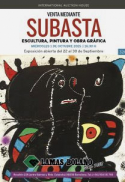 LAMAS BOLAÑO. Subasta PINTURA 1 Octubre 2025