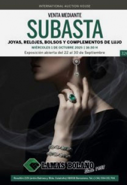 LAMAS BOLAÑO. Subasta JOYAS Y RELOJES 1 Octubre 2025