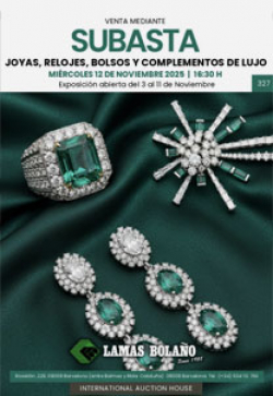 LAMAS BOLAÑO. Subasta JOYAS 12 Noviembre 2025
