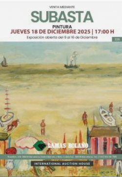 LAMAS BOLAÑO. Subasta de Pintura 17 y 18 Diciembre 2025