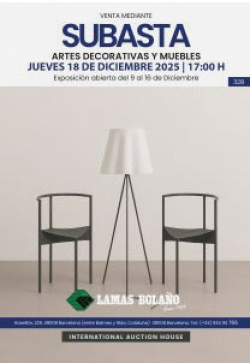LAMAS BOLAÑO. Subasta Arte y Muebles 18 Diciembre 2025