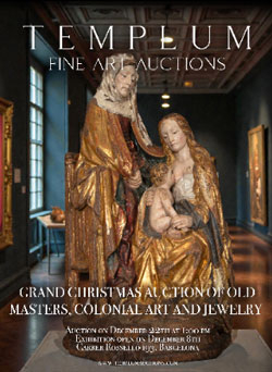 TEMPLUM FINE ART AUCTIONS. Subasta de Navidad 22 Diciembre 2025