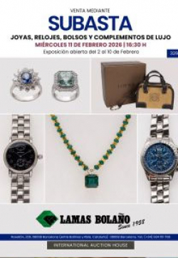 LAMAS BOLA&Ntilde;O. Subasta JOYAS 11 Febrero 2026
