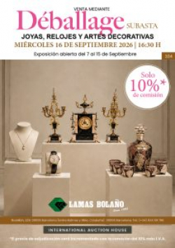 LAMAS BOLA&Ntilde;O. Subasta Joyas 16 Septiembre 2026