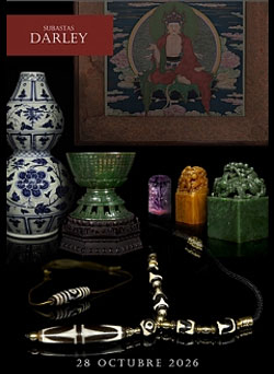DARLEY. Subasta Arte Oriental 28 Octubre 2026