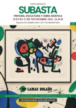 LAMAS BOLA&Ntilde;O. Subasta Pintura y Arte Contempor&aacute;neo 12 Noviembre 2026