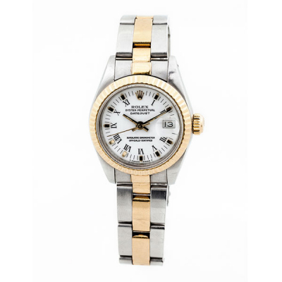 Reloj suizo, sra. ROLEX &#039;Oyster Perpetual DateJust&#039; Ref: 15000 de acero y oro 