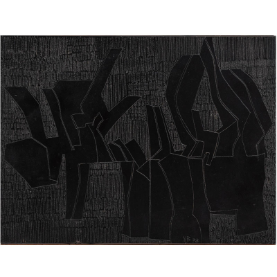 "S/T" 1973 N&Eacute;STOR BASTERRECHEA (Bermeo, 1924- Hondarrib&iacute;a, 2014) Piedra grabada