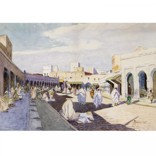 Antonio Got Insausti. &quot;Zoco (c. 1910)&quot;. Acuarela sobre papel. Firmada 