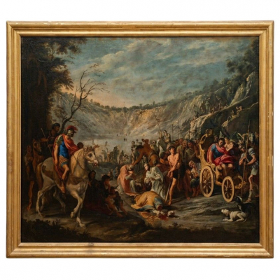 DOMENICO GARGIULO, llamado MICCO SPADARO (N&aacute;poles, 1609 &ndash; 1675) "Decapitaci&oacute;n de San Jenaro en la Solfatara". 