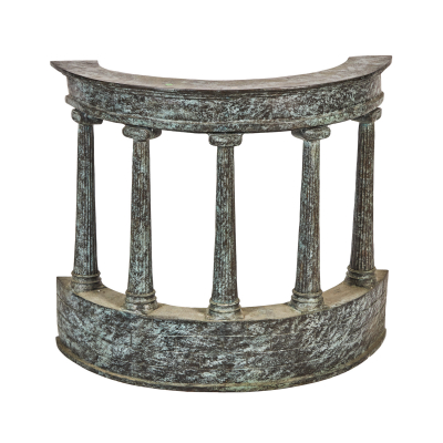 Balconera. Escultura en bronce patinado, s.XX.