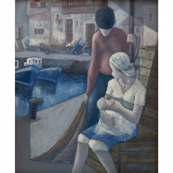 "Maternidad en Bermeo" 1978  JULIAN MOMOITIO(Vizcaya, 1944) 