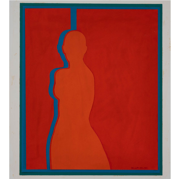 "Siluetas" RAFAEL LAFUENTE (Vitoria, 1936-2005) Collage y Gouache/papel