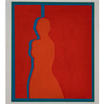 "Siluetas" RAFAEL LAFUENTE (Vitoria, 1936-2005) Collage y Gouache/papel