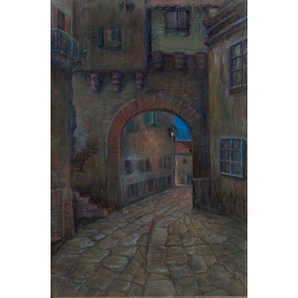 VALENTÍN DE ZUBIAURRE AGUIRREZABAL  (Madrid 1879 - 1963) &quot;Arco de pueblo vasco&quot;
