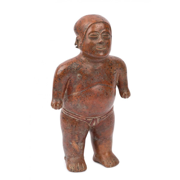 Figura de jorobado de terracota. Colima, Occidente de México. C.200 a.C.-500 d.C. 