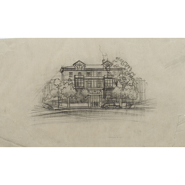 &quot;Proyecto de edificio arquitectónico&quot;   ISIDORO GUINEA (Bilbao, 1893-1947) 