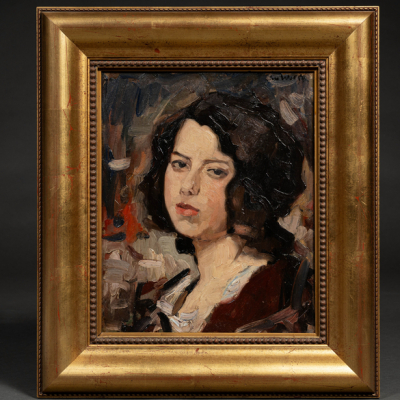 &quot;Retrato de mujer&quot;  JOSÉ WOLFF (Bélgica, 1885-1964)