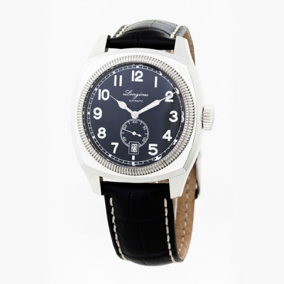 Reloj cab., suizo, LONGINES Automatic, modelo &#039;Heritage 1935&#039; (ref. L2.794.4), en sólida caja de acero pulido 41 mm, con bisel estriado.