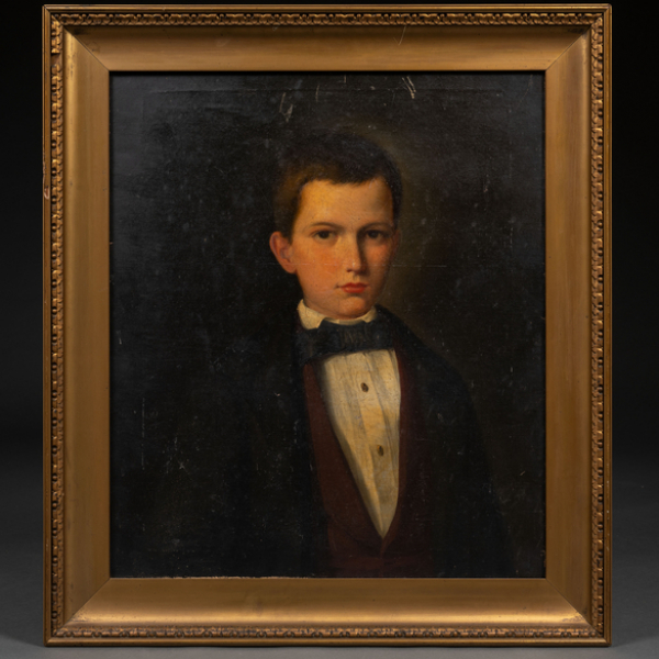 &quot;Retrato de Joven&quot;  ESCUELA ESPAÑOLA, Siglo XIX 